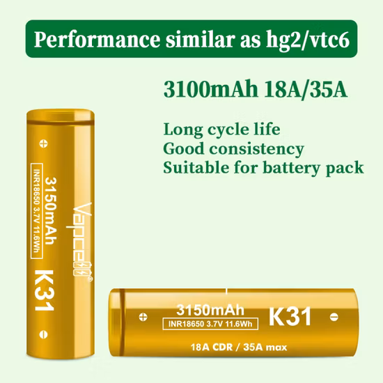 More than 500 Times Cycle Life KC CE certificate Rechargeable 3.7V 1800mAh Lithium Ion 18650 Cylindrical Capacity Battery Cell