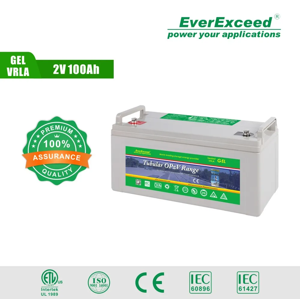 ソーラーシステム用12V Opzv充電式太陽電池